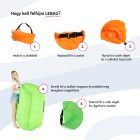 Felfújható babzsák/lazy bag, rózsaszín, LEBAG