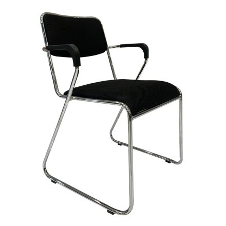 Derya rakásolható karfás irodai szék - fekete