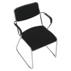 Tárgyolószék, fekete háló, DERYA NEW