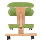 Ergonomikus térdelőszék, rzöld/bükkfa, GROCO