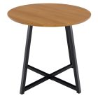 Kisasztal, tölgy/fekete, DELIK