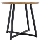 Kisasztal, tölgy/fekete, DELIK