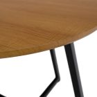 Kisasztal, tölgy/fekete, DELIK