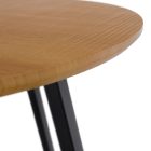 Kisasztal, tölgy/fekete, DELIK