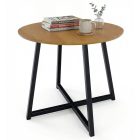 Kisasztal, tölgy/fekete, DELIK