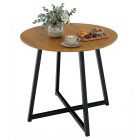 Kisasztal, tölgy/fekete, DELIK