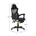 Irodai/gamer szék, fekete/zöld, teherbírás 150 kg, JORIK