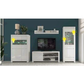 LED világítás, 4-pontos, fehér, LINDY/VILGO/TIFFY