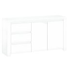 Komód 2D3S, fehér fényes, LINDY