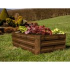 Magasított virágágy, barna, acél, NONKY TYP 2