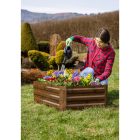 Magasított virágágy, barna, acél, NONKY TYP 2