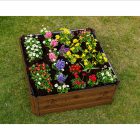 Magasított virágágy, barna, acél, NONKY TYP 3