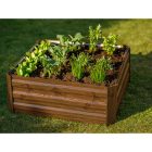 Magasított virágágy, barna, acél, NONKY TYP 3