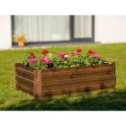 Magasított virágágy, barna, acél, NONKY TYP 4