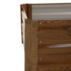 Magasított virágágy, barna, acél, NONKY TYP 5