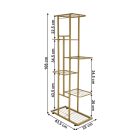 Fém virágállvány, arany, BAMIR TYP 3