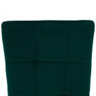 Szék, smaragd Velvet szövet/fém, ADORA NEW