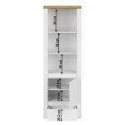 Polcállvány 1D1S, fényes fehér/wotan tölgy, VILGO