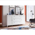 Komód 2D3S, fehér, OLJE