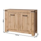 Komód 2D, wotan tölgy, MORATIZ