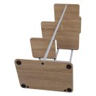 Virágállvány, fehér/sonoma tölgy, LEDOR TYP 2