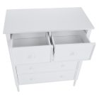 Komód, fehér, TEANA