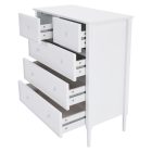 Komód, fehér, TEANA