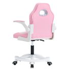 Forgószék, rózsaszín/fehér, ODELIA