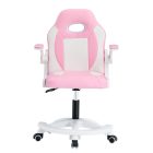 Forgószék, rózsaszín/fehér, ODELIA