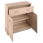 Komód 2D1S, sonoma tölgy, TOPTY TYP 19