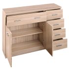 Komód 2D5S, sonoma tölgy, TOPTY TYP 22