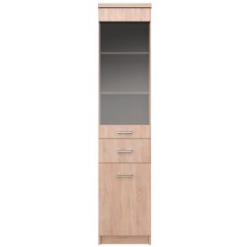Vitrin 1D1W1S, sonoma tölgy, univerzális,TOPTY TYP 32