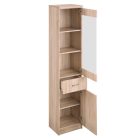 Vitrin 1D1W1S, sonoma tölgy, univerzális,TOPTY TYP 32