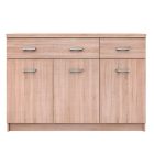Komód 3D2S, sonoma tölgy, TOPTY TYP 23