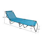 Kerti nyugágy, kék/szürke, KELEO