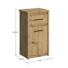 Komód 1D1S, artisan tölgy, AIRON