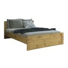 Ágy, 140x200, artisan tölgy, AIRON