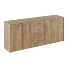 Kombinált komód, artisan tölgy, HUGOS 180