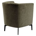 Design fotel, zöld/fekete, KAPY