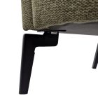 Design fotel, zöld/fekete, KAPY