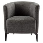 Design fotel, szürke/fekete, KAPY