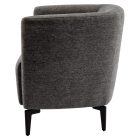 Design fotel, szürke/fekete, KAPY