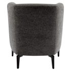 Design fotel, szürke/fekete, KAPY