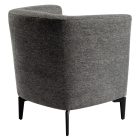 Design fotel, szürke/fekete, KAPY