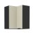 ARAKA felső sarokszekrény 60x60 GN - cashmere/fekete