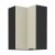ARAKA felső sarokszekrény 60x60 GN-90 - cashmere/fekete