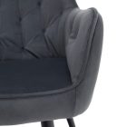 Design fotel, szürke Velvet szövet, VERIO