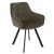 Design fotel, zöld Velvet/fekete, PETIN