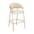 Design bárszék, bézs Velvet szövet/gold króm arany, DASMIN TYP 2