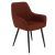 Design fotel, barna/fekete, OSKOR